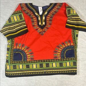 Rubie's Multicolor Dashiki‎ Patterned Garment.   Size L